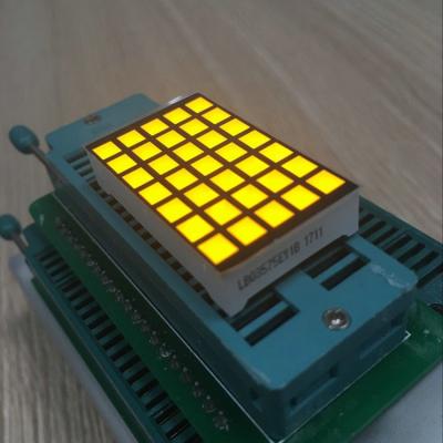 China 5x7 Dot Matrix LED Display With Reverse Voltage Of 5V And Connection Row Anode Column Cathode for sale