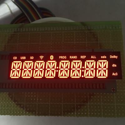 중국 Bluetooth 오디오 영숫자 지도된 전시 8 손가락 14 세그먼트 매우 빨간 쉬운 설치 판매용