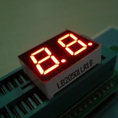 China CC/CA Polarity Dual Digit 7 Segment Display , Multi Color 7 Segment Display 0.39 Inch for sale