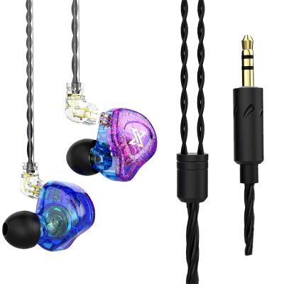 China In-Ear In-Ear Moving Coil Headphones Sound Quality Bass Hi-Fi Line Controlled Headphones Audifonos Gaming Cable Headphones for sale