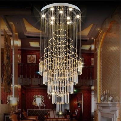 China Modern Simig Lighting Hot Selling Shining Crystal Pendant Lamp Chandelier For Hotel Party Staircase for sale