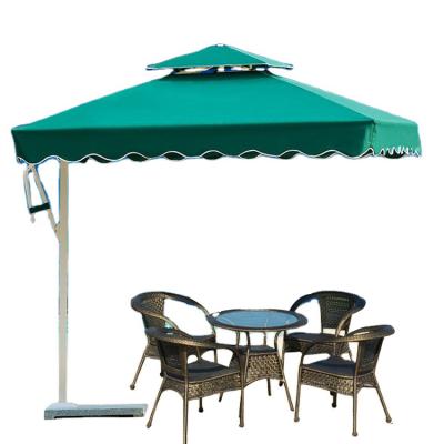 China Modern Outdoor Restaurant Hanging Waterproof Iron Garden Beach Patio Sun Cantilever Canopy Umbrella for sale