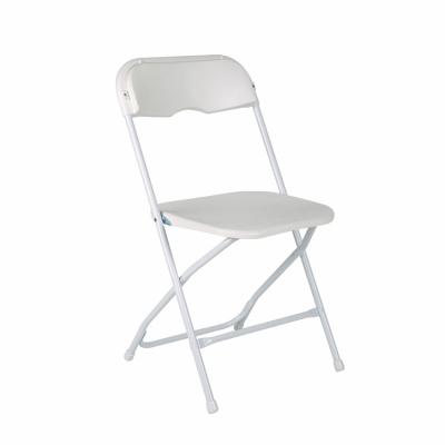 China Easy Care Customized Wholesale Outdoor White Plastic Resin Foldable Folding Chairs For Events for sale