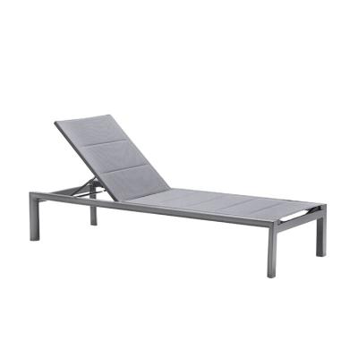 China Weather resistant; Easy to clean; Stackable; Quick Dry Outdoor Pool Chair Patio Sofa Aluminum Material Foam Pool Furniture Beach Sofa for sale