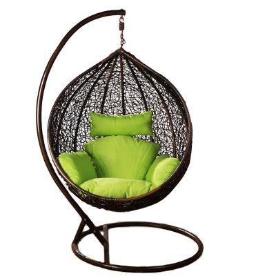 China Factory Price Super Comfortable Direct Leisure Wicker Patio Swings Egg Hanging Chair With Stand for sale