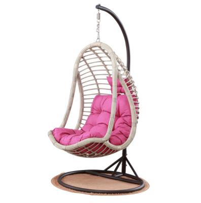 China Super Comfortable Camping/Garden/Outdoor Hanging Chair/Park/Bedroom Swing Hammock With Iron Stand Steel Base for sale