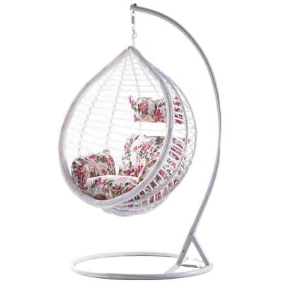 China Super Comfortable Garden Chair Rattan Swing Hammock Hanging Outdoor Furniture Stand Is Iron Pipe Strong Metal for sale