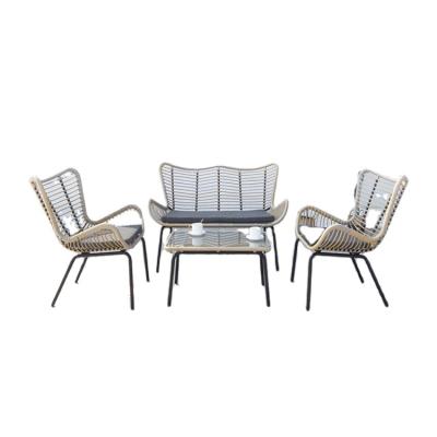 China Durable Modern Rattan Patio Furniture Tables And Chairs Garden Set Bistros Restaurant Sofa Chair Outdoor Furniture for sale