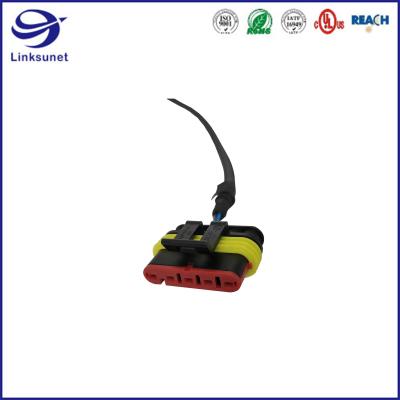 Cina Serie 6.00mm di AMP dell'alloggio del passo di Superseal 1.5mm per i connettori sigillabili ed impermeabili femminili dei terminali per il cablaggio del cavo in vendita