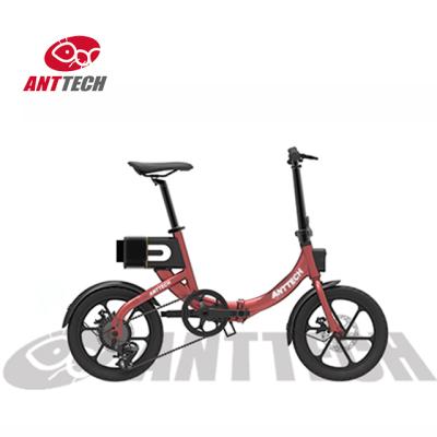 China Aluminum Alloy A5 250W Folding Electric Bike With Rear Motor 16 Inch Pedelec Electric Bike For Adult for sale