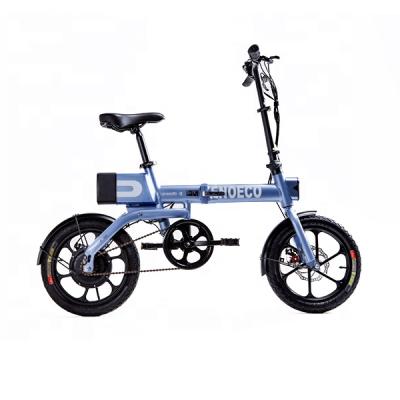 China City electric bike A4 full 16 inch aluminum electric bike suspension folding electric bike for sale