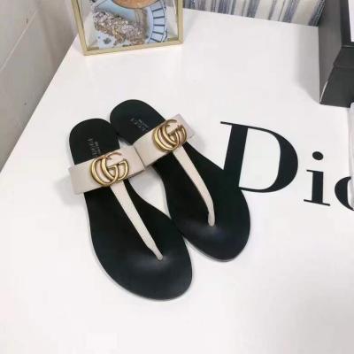 China Cushioning 2022 European brand l-style slippers and American foreign trade large size luxury flat slippers for sale