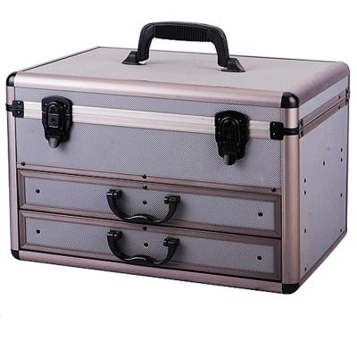 China Professional transport aluminum tool case with foam insert and drawers 1329-1 for sale