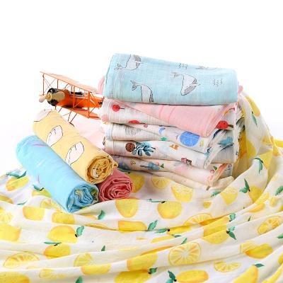 China Breathable Soft Muslin Wraps Blankets Printing Custom Baby Muslin Clothes for sale