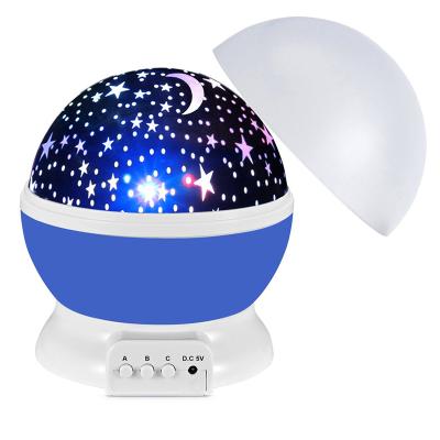 China Mymoonpie Kids Industrial Baby Led Romantic 360 Degree Rotating Moon Star Projector Night Light For Christmas Gifts for sale