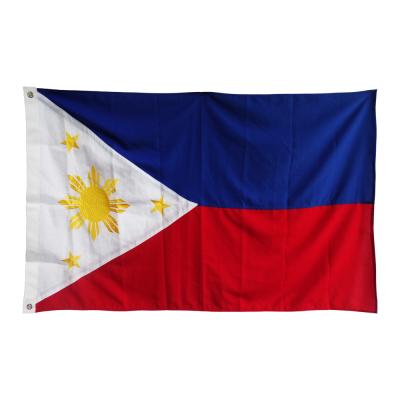 China Stock 100% Polyester Philippines National Flag Philippines Flag Best 3X5 FT Wholesale Flag for sale