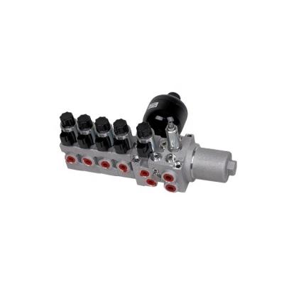 China Aluminum Alloy Excavator Spare Parts Oil Source Valve Block Assembly Pilot Control Valve for sale