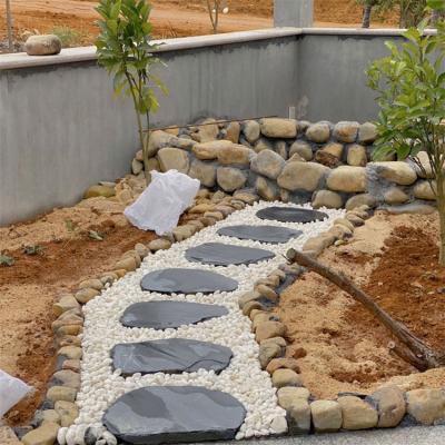 China Factory Supply Modern Stone Balance Garden Stepping Stones Stepping Black for sale