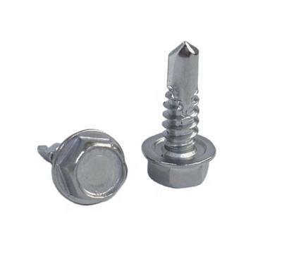 China HEX Hex Washer Self Drilling Tek Screws Stainless Steel for sale