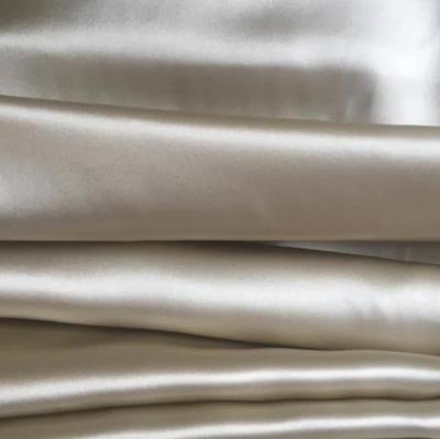 China DIMENSIONAL amazon luxury anti bacteria heavy silk fabric 16mm yarn dyed 100% Silk Taffeta natural fabric For high class Dress coat jacket for sale