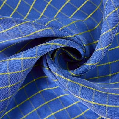 China Breathable New Design Good Price Tear-resistant Yarn-dyed Check Cupro Acetate Viscose Fabric For Elegant Making for sale