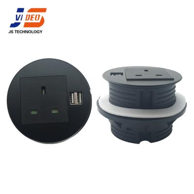 China Long life table top commercial power socket with usb charger for office furniture for sale