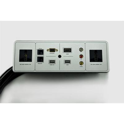 China audio & JS-T101+ Video Conference With Power And VGA Table Outlet Multimedia Panel Socket for sale