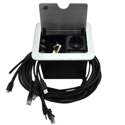 China Residential / General Purpose Conference Table Cable rj45 Cat 6 Phone And Data Outlet Box for sale