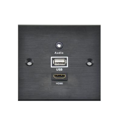 China Office / Conference Room / Lecture Hall / Hotels / Hospital VGA Power RJ45 Panel Mount Wall Plate Outlet Box for sale