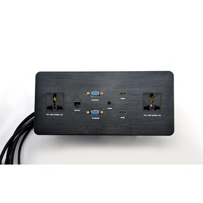 China Hotel / Office / Conference Room Commercial Multimedia Power Network Panel Table Socket for sale