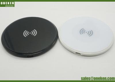 China Mini Ultra Thin Wireless Phone Charging Round 42g With PC / Rubber Material for sale