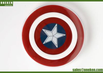 China Captain America 2A Qi Wireless Charging Pad For Cell Phones 18 * 97mm for sale