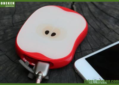 China USB Quick Charge 8000mAh Mobile Phone Power Bank Apple Shaped 5V / 2A Input for sale