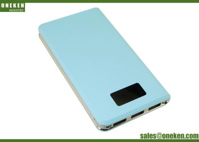 China Lithium Polymer Battery LCD Display Portable Power Bank 8000mAh With Flashlight for sale