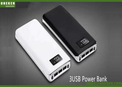 China 3 USB LCD Display Power Bank Flashlight 8000mAh For Mobile Phones for sale