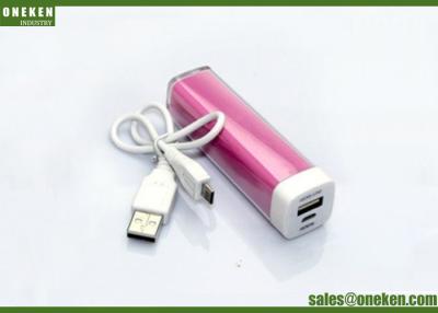 Chine 2600mAh banque colorée de puissance du rouge à lèvres 18650 pour le cadeau/publicité promotionnels à vendre