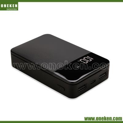 China Quick Charge 10000mAh Portable Power Bank  LED Digital Display Portable Charger for sale