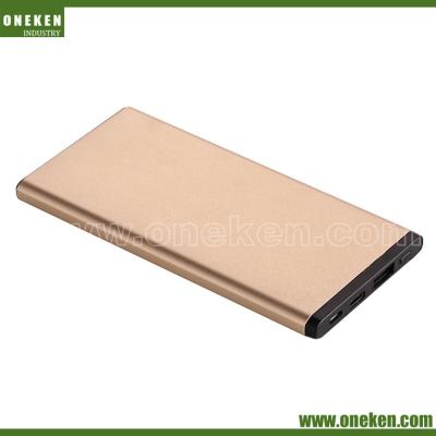 China High Capacity Aluminum Alloy 4000mAh Metal Power Bank Charger Fashion Design for sale