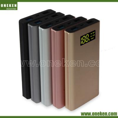 China Slim Colorful  Metal Power Bank 4000mah For Mobile Phones / MP3 Players for sale