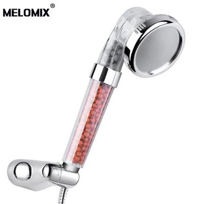 China Modern multifunctional three-speed adjustable negative ion spa shower, automatic pressurization and water-saving handheld spray nozzle for sale