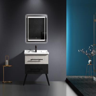 China 60cm 120cm Modern Plywood Drawer Simple Design Double Basin LED Mirror Material Single Or Double Smart Cabinet for sale