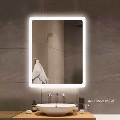 China IP65 Rectangle Waterproof Multi-functions Bathroom Makeup Smart Led Light Vanity Mirror for sale