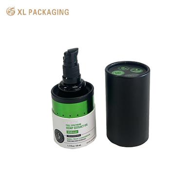 China Custom Printed Essential Oil Paper Tube White Black 30 ml Essential Oil Paper Tube Packaging for sale