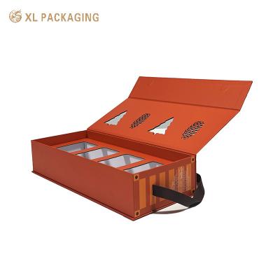 China Recyclable Food Packaging Boxes Macaron Waffle Cookie Pastry Gift Box With Handle for sale