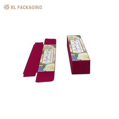 China Luxury Paper Foldable Card Box Lipstick Cosmetic Serum Bottle Packaging Eco Friendly for sale