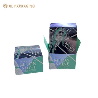 China Gold Foil Foldable Card Box Cardboard Customized For Skin Care Glass Bottle Box for sale