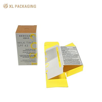 China Zusammengefasste Hautpflegebox Verpackung Klapppapier Kosmetik Kartonbox Lippenstift Kosmetik Gläser Papierbox zu verkaufen