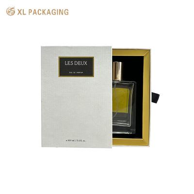 Chine Boîte d'emballage de bouteille de parfums de luxe Boîte-cadeau de tiroir en papier personnalisé avec impression de logo à vendre