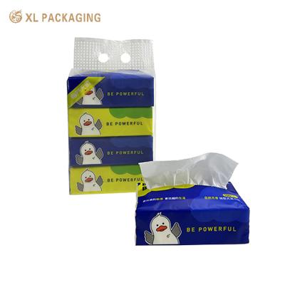 China Custom Makeup Facial Paper Tissue Remover Towel Pocket Poly Facial Tissue Bag for sale