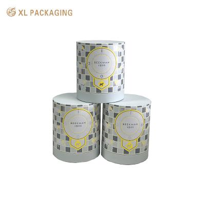 China Custom Printing Handmade Cardboard Cylinder Gift Boxes Skin Care Gift Art Paper Tube Box for sale